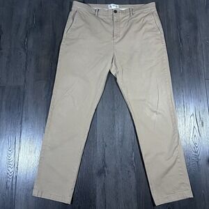 Original Penguin‎ Khaki Chino Pants Mens 38x32 (Fits 38x31) Cotton Beige Preppy